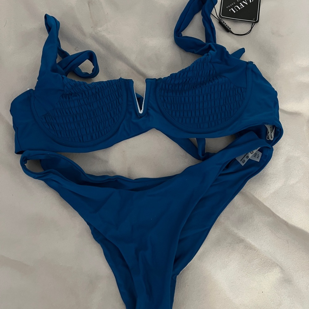 Zara Deep Blue Bikini Set